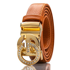 BAODUN New style luxury brand Women's luxury belt Dress jeans business Leisure Female Genuine Leather metal belts for women - SHOWLU FASHION STORE