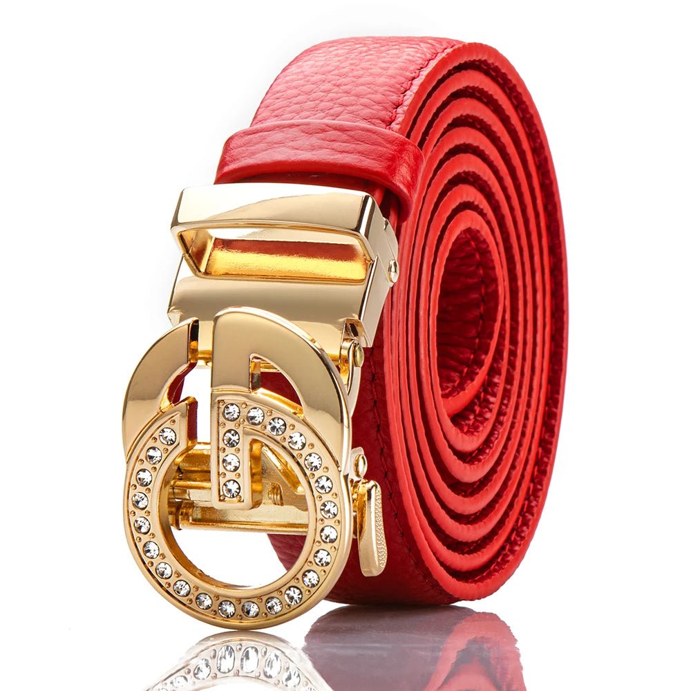 BAODUN New style luxury brand Women's luxury belt Dress jeans business Leisure Female Genuine Leather metal belts for women - SHOWLU FASHION STORE