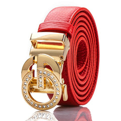 BAODUN New style luxury brand Women's luxury belt Dress jeans business Leisure Female Genuine Leather metal belts for women - SHOWLU FASHION STORE