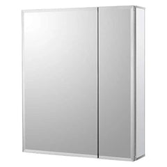 Bathroom Wall Mount Cabinet 20x24 Inch with Glass Shelves Frameless Mirror Door Rust - Resistant Adjustable Modern Design Ideal - SHOWLU FASHION STORE