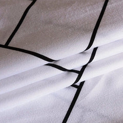 Black Oblique Stripe Reversible Print Duvet Cover King Queen Bedding Set Modern Striped Quilt Cover Microfiber Comforter Cover - SHOWLU FASHION STORE