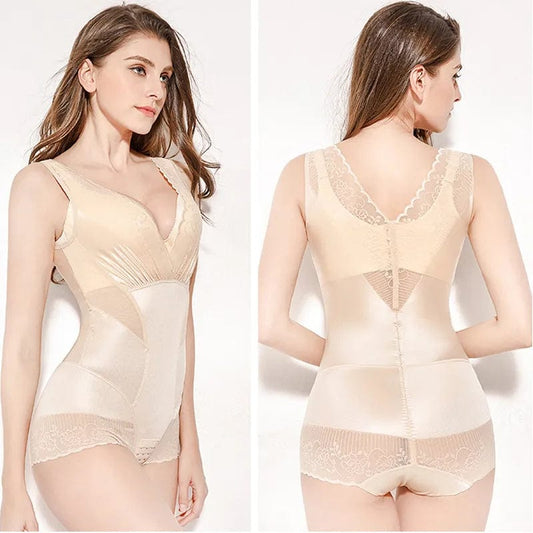 Body Shapewear Waist Trainer Women's Corset Abdomen Pants Crotch Buckle Slimming Underwear Corrective Bodysuit Butt Lifter - SHOWLU FASHION STORE