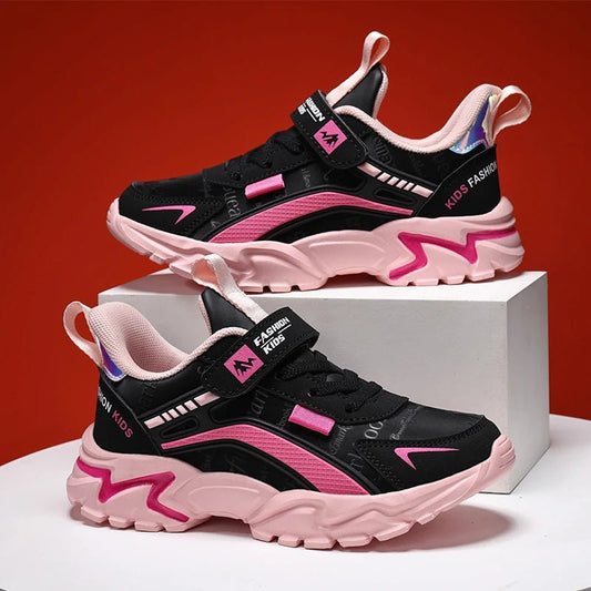 Brand Kids Sports Shoes Outdoor Comfortable Running Shoes Girls Waterproof Sneakers Tenis Infantil Pink Antislip Children Shoes - SHOWLU FASHION STORE