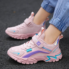 Brand Kids Sports Shoes Outdoor Comfortable Running Shoes Girls Waterproof Sneakers Tenis Infantil Pink Antislip Children Shoes - SHOWLU FASHION STORE