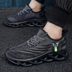 Breathable Men's Blade Sneakers - Lightweight Non - Slip Sport Shoes for Running, Walking, and Training - SHOWLU FASHION STORE
