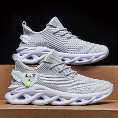 Breathable Men's Blade Sneakers - Lightweight Non - Slip Sport Shoes for Running, Walking, and Training - SHOWLU FASHION STORE