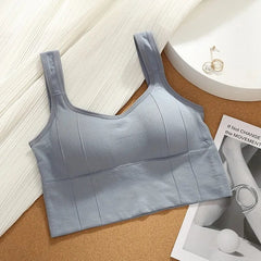 Breathable Sports Bra Shockproof Crop Top Anti - sweat Fitness Top Women Seamless Yoga Bra Push Up Sport Top Gym Workout Top - SHOWLU FASHION STORE