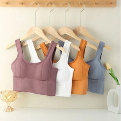 Breathable Sports Bra Shockproof Crop Top Anti - sweat Fitness Top Women Seamless Yoga Bra Push Up Sport Top Gym Workout Top - SHOWLU FASHION STORE