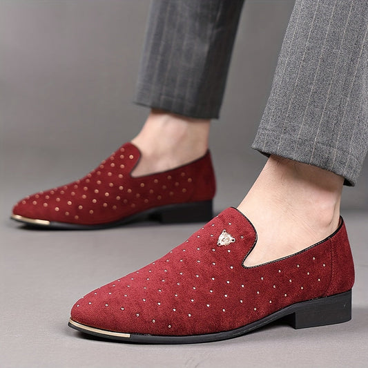 Plus Size Men's Comfy Slip-On Loafers - Soft Fabric Upper, Non-Slip Durable Rubber Sole, Breathable, Easy Slip-On Design, Low Heel, Comfortable Footwear for Daily Wear - Stylish, Versatile, and Durable Shoes for Big and Tall