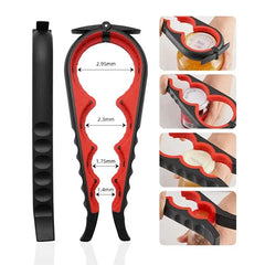 Can Opener Multi Functional Four In One Beverage Bottle Opener Cap Twister Four Position Can Opener Anti Slip Cap Twister - SHOWLU FASHION STORE