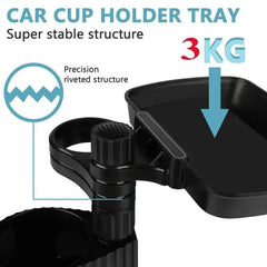 Car Cup Holder Expander Tray with Detachable Car Cup Holder Tray, Car Food Trays for Eating &Cup Holder Tray Table for Car - SHOWLU FASHION STORE