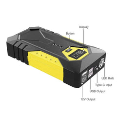 Car Jump Starter Battery Charger 26800mAh Emergency Power Bank Booster for 12V Gasoline and Diesel Vehicles - SHOWLU FASHION STORE