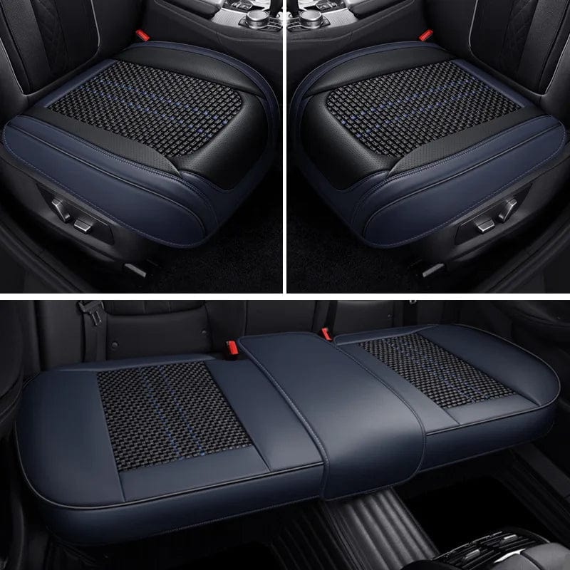 Car Seat Protector Cover Breathable PU Leather Driver Seat Non - slip Cushion Universal Size Luxury Car Interior Seat Mat Decorate - SHOWLU FASHION STORE