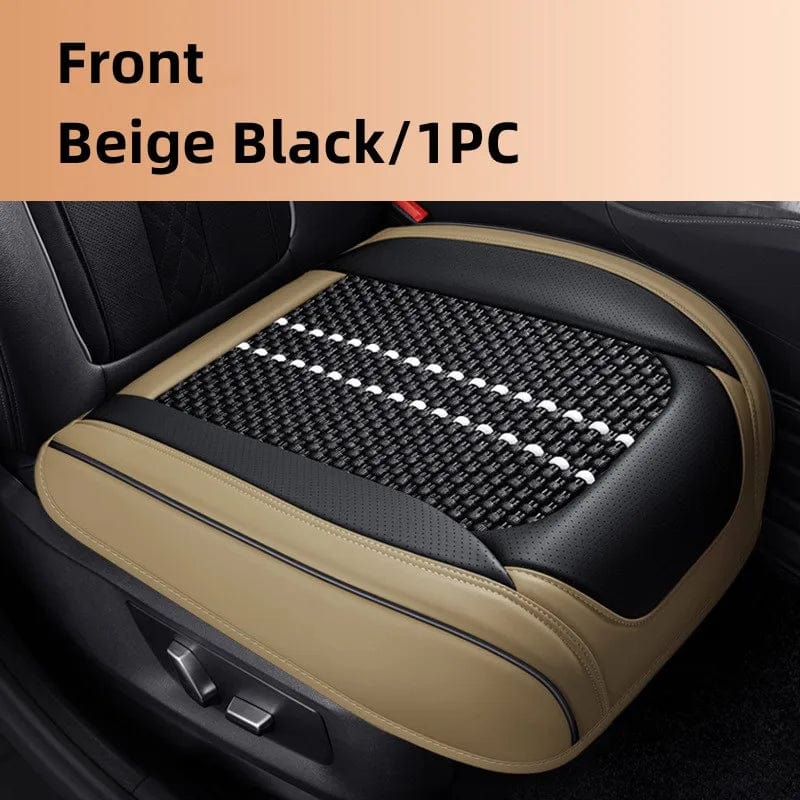 Car Seat Protector Cover Breathable PU Leather Driver Seat Non - slip Cushion Universal Size Luxury Car Interior Seat Mat Decorate - SHOWLU FASHION STORE