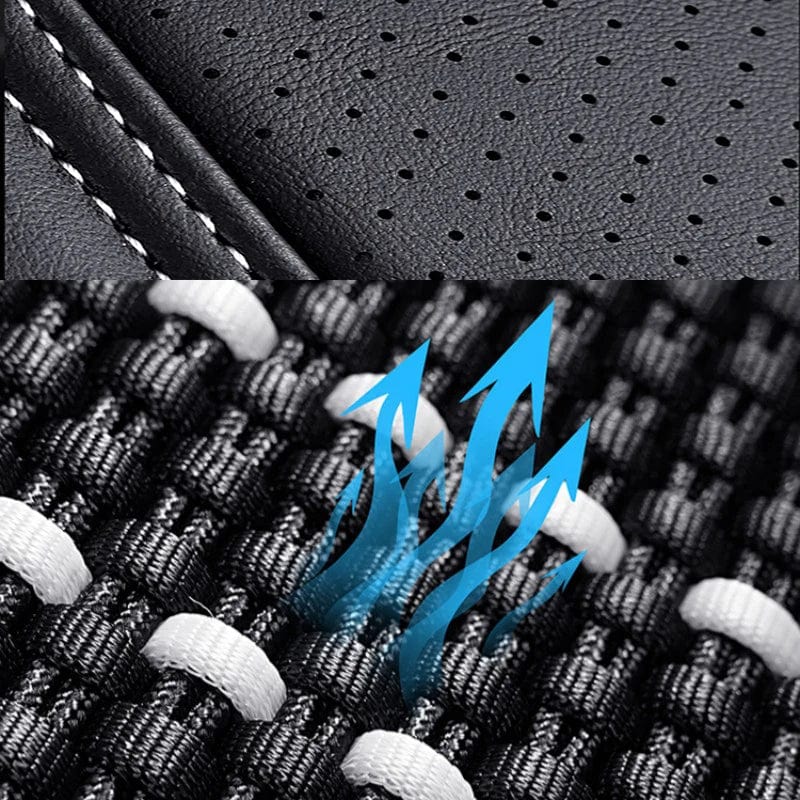 Car Seat Protector Cover Breathable PU Leather Driver Seat Non - slip Cushion Universal Size Luxury Car Interior Seat Mat Decorate - SHOWLU FASHION STORE