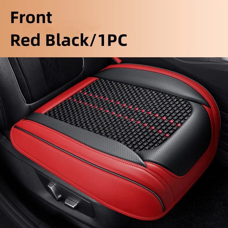 Car Seat Protector Cover Breathable PU Leather Driver Seat Non - slip Cushion Universal Size Luxury Car Interior Seat Mat Decorate - SHOWLU FASHION STORE