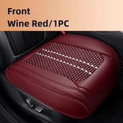 Car Seat Protector Cover Breathable PU Leather Driver Seat Non - slip Cushion Universal Size Luxury Car Interior Seat Mat Decorate - SHOWLU FASHION STORE