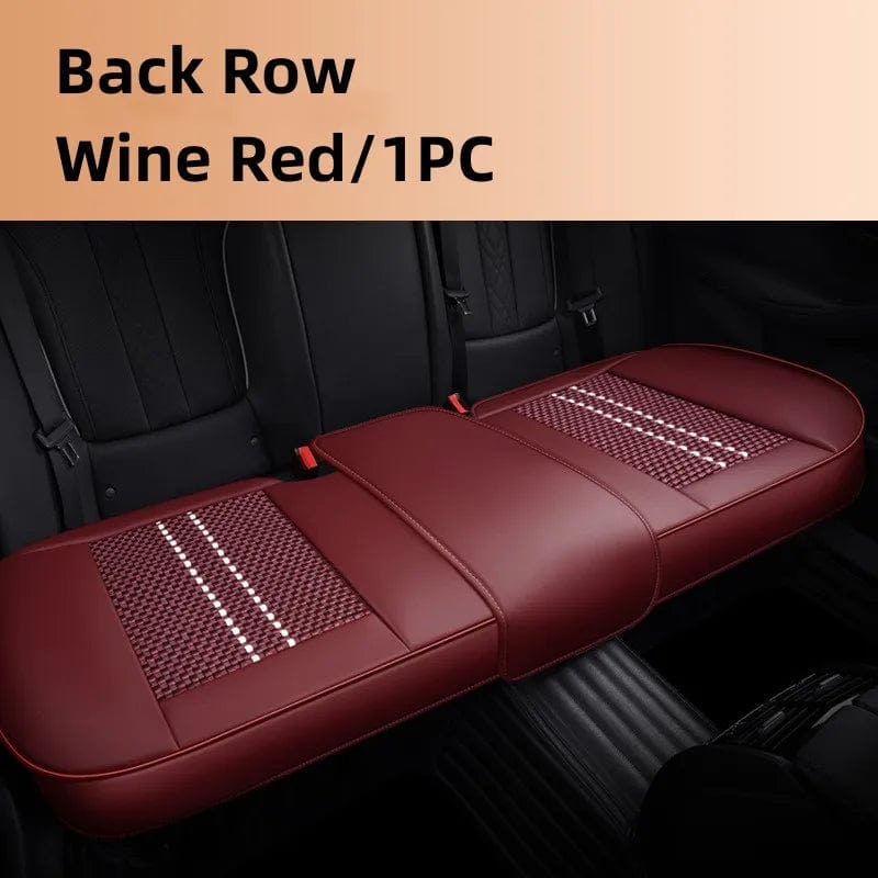 Car Seat Protector Cover Breathable PU Leather Driver Seat Non - slip Cushion Universal Size Luxury Car Interior Seat Mat Decorate - SHOWLU FASHION STORE