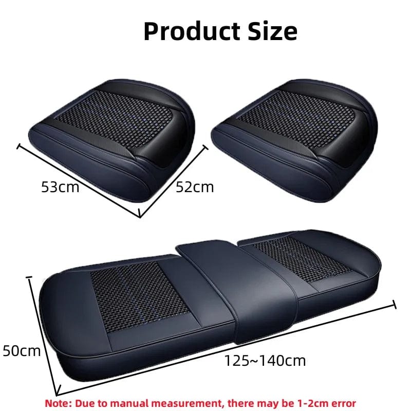 Car Seat Protector Cover Breathable PU Leather Driver Seat Non - slip Cushion Universal Size Luxury Car Interior Seat Mat Decorate - SHOWLU FASHION STORE