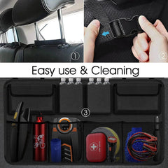 Car Trunk Car Organisers Backseat Hanging Car Organisers with 8 Large Storage Bag Trunk Organizer for SUV Truck Space Saving Exp - SHOWLU FASHION STORE