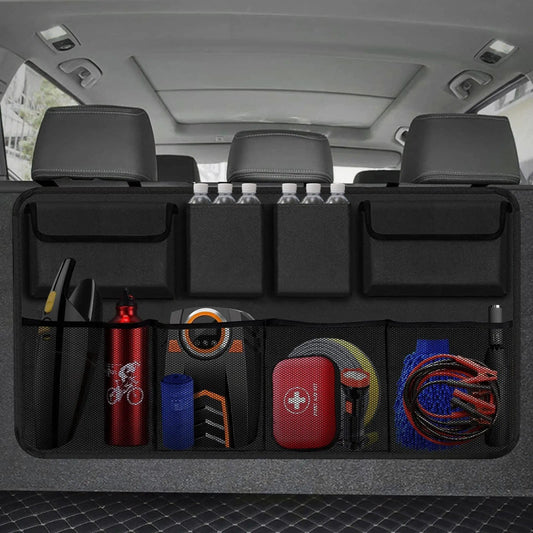 Car Trunk Car Organisers Backseat Hanging Car Organisers with 8 Large Storage Bag Trunk Organizer for SUV Truck Space Saving Exp - SHOWLU FASHION STORE