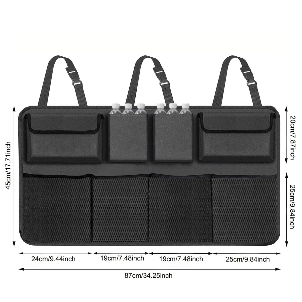 Car Trunk Car Organisers Backseat Hanging Car Organisers with 8 Large Storage Bag Trunk Organizer for SUV Truck Space Saving Exp - SHOWLU FASHION STORE