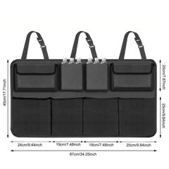 Car Trunk Car Organisers Backseat Hanging Car Organisers with 8 Large Storage Bag Trunk Organizer for SUV Truck Space Saving Exp - SHOWLU FASHION STORE