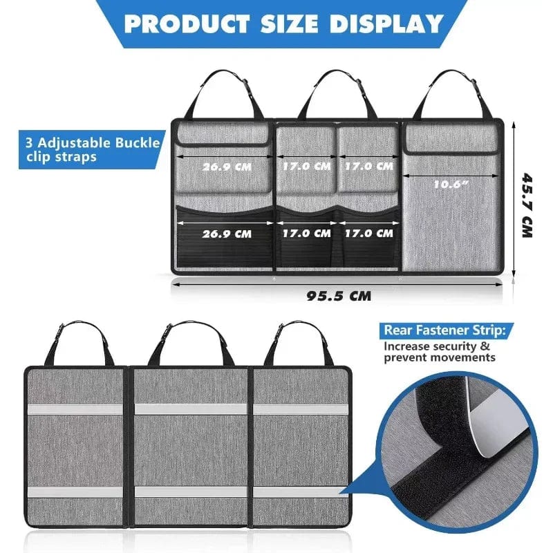 Car Trunk Organizer Backseat Storage Bag High Capacity Multi - use Oxford Cloth Car Seat Back Organizers Interior Accessories - SHOWLU FASHION STORE