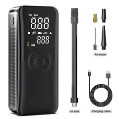 CARSUN Rechargeable Air Pump Tire Inflator Portable Compressor Digital Cordless Car Tyre Inflator For Motocycle Bicycle Balls - SHOWLU FASHION STORE