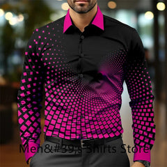 Casual business men's formal shirt button shirt long sleeve party evening business daily autumn winter spring summer shirt - SHOWLU FASHION STORE
