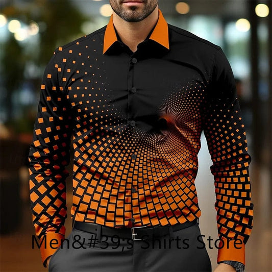 Casual business men's formal shirt button shirt long sleeve party evening business daily autumn winter spring summer shirt - SHOWLU FASHION STORE