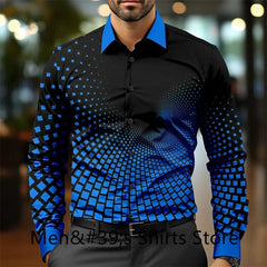 Casual business men's formal shirt button shirt long sleeve party evening business daily autumn winter spring summer shirt - SHOWLU FASHION STORE