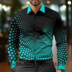 Casual business men's formal shirt button shirt long sleeve party evening business daily autumn winter spring summer shirt - SHOWLU FASHION STORE