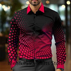 Casual business men's formal shirt button shirt long sleeve party evening business daily autumn winter spring summer shirt - SHOWLU FASHION STORE