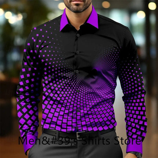 Casual business men's formal shirt button shirt long sleeve party evening business daily autumn winter spring summer shirt - SHOWLU FASHION STORE