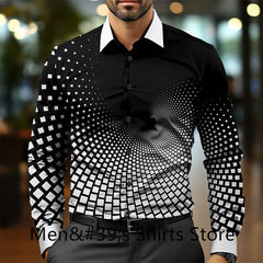 Casual business men's formal shirt button shirt long sleeve party evening business daily autumn winter spring summer shirt - SHOWLU FASHION STORE