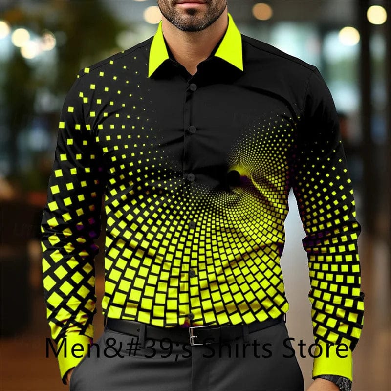 Casual business men's formal shirt button shirt long sleeve party evening business daily autumn winter spring summer shirt - SHOWLU FASHION STORE