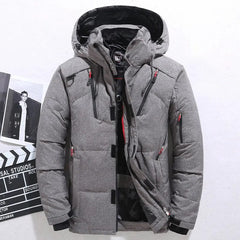 Casual Winter Warm Snow Jackets Men's Clothing White Duck Down Jacket Parkas Man Thicken Coats Male - 20 Degree Windbreaker Park - SHOWLU FASHION STORE