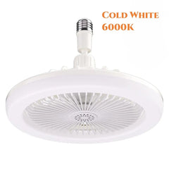 Ceiling Fans With Remote Control and Light LED Lamp Fan E27 Converter Base Smart Silent Ceiling Fans For Bedroom Living Room - SHOWLU FASHION STORE