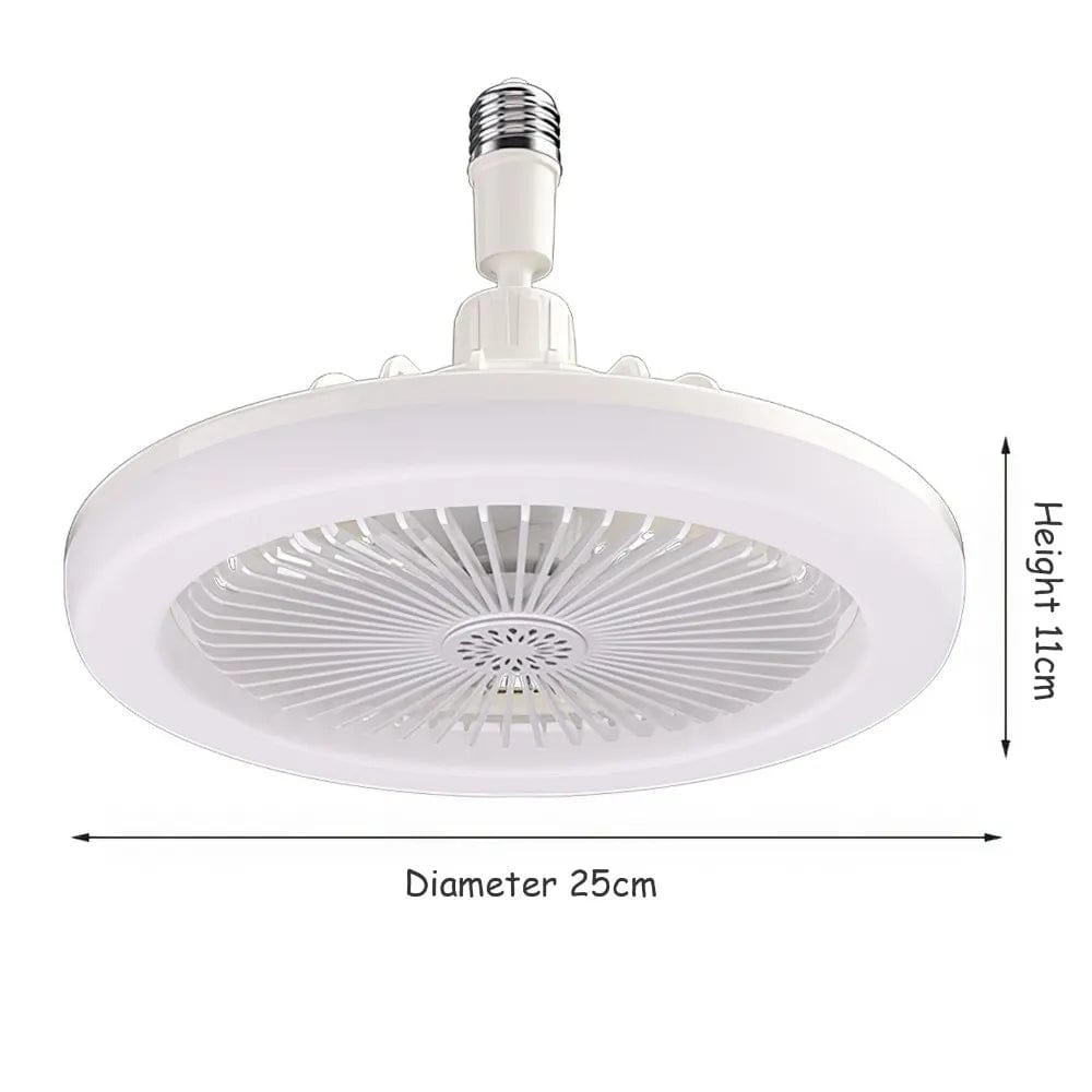 Ceiling Fans With Remote Control and Light LED Lamp Fan E27 Converter Base Smart Silent Ceiling Fans For Bedroom Living Room - SHOWLU FASHION STORE