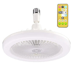 Ceiling Fans With Remote Control and Light LED Lamp Fan E27 Converter Base Smart Silent Ceiling Fans For Bedroom Living Room - SHOWLU FASHION STORE