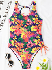 Chic Lace - Up Backless Swimsuit - SHOWLU FASHION STORE