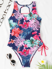Chic Lace - Up Backless Swimsuit - SHOWLU FASHION STORE