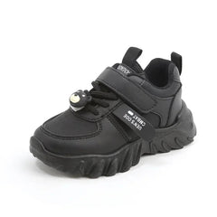 Children Fashion PU Leather Boy Sports Shoes Soft Sole Comfort Kids Running Sneakers Girl Lightweight Sneakers Solid Color Shoes - SHOWLU FASHION STORE