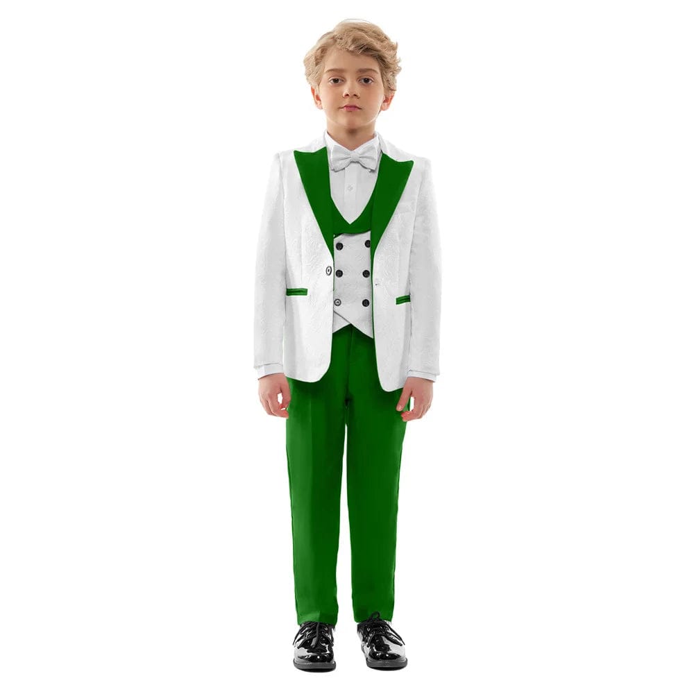 Children Formal Wedding Suit Kids Jacket Pants Bow Tie Photograph Dress Flower Boy Birthday Tuxedo Suit Children Graduation Suit - SHOWLU FASHION STORE