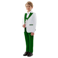 Children Formal Wedding Suit Kids Jacket Pants Bow Tie Photograph Dress Flower Boy Birthday Tuxedo Suit Children Graduation Suit - SHOWLU FASHION STORE