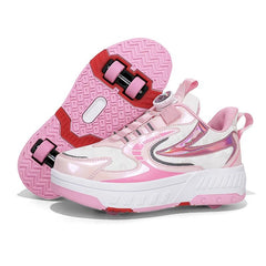 Children Junior Child Roller Skate Shoes Kids Sneakers 2024 Boys Girls Gifts Wheels Shoes Adult Casual Outdoors Sports Shoes - SHOWLU FASHION STORE