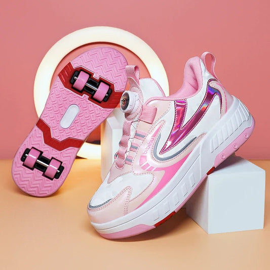 Children Junior Child Roller Skate Shoes Kids Sneakers 2024 Boys Girls Gifts Wheels Shoes Adult Casual Outdoors Sports Shoes - SHOWLU FASHION STORE