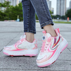 Children Junior Child Roller Skate Shoes Kids Sneakers 2024 Boys Girls Gifts Wheels Shoes Adult Casual Outdoors Sports Shoes - SHOWLU FASHION STORE