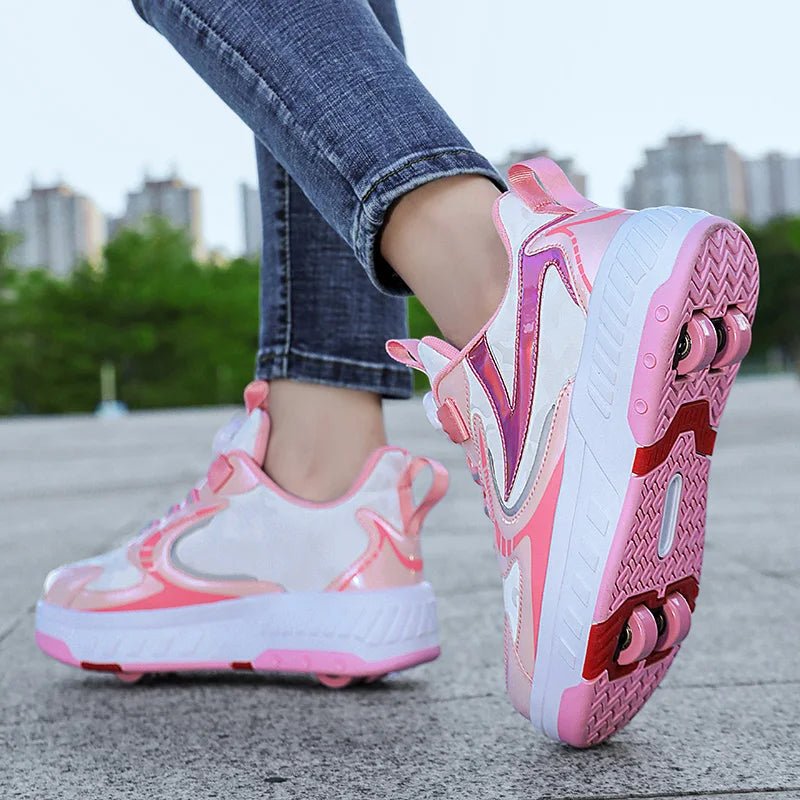 Children Junior Child Roller Skate Shoes Kids Sneakers 2024 Boys Girls Gifts Wheels Shoes Adult Casual Outdoors Sports Shoes - SHOWLU FASHION STORE